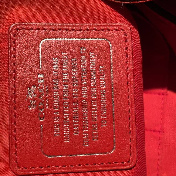 COACH Leather Tangerine  Backpack - Picture 4 of 12